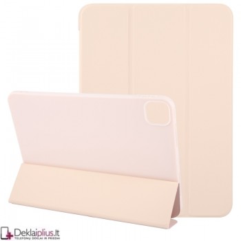 Smart soft dirbtinės odos dėklas - rausvas (Apple Ipad Air 11 (2024-2025-2026)/Ipad Air 10.9 (2020-2022)